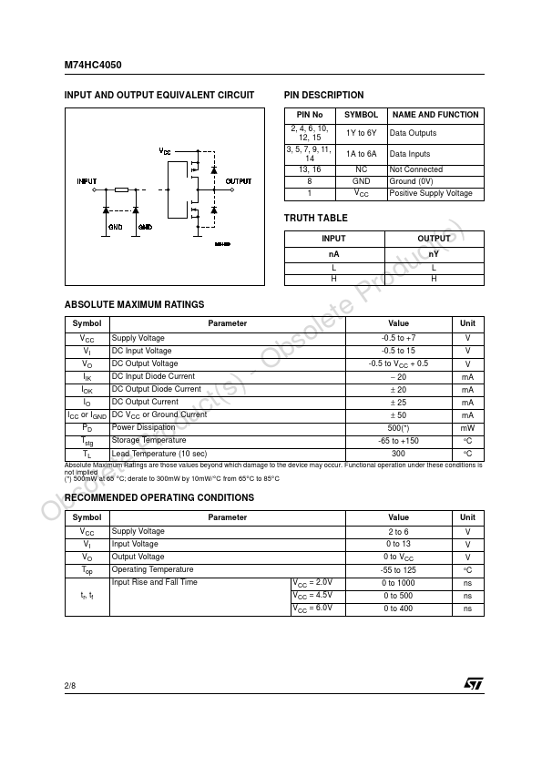 M74HC4050