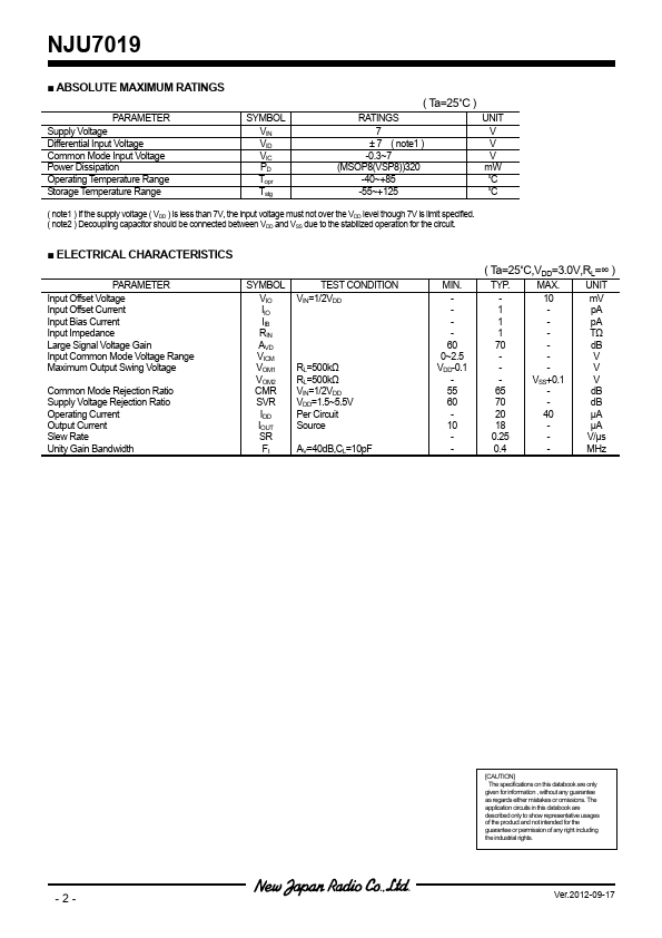 NJU7019