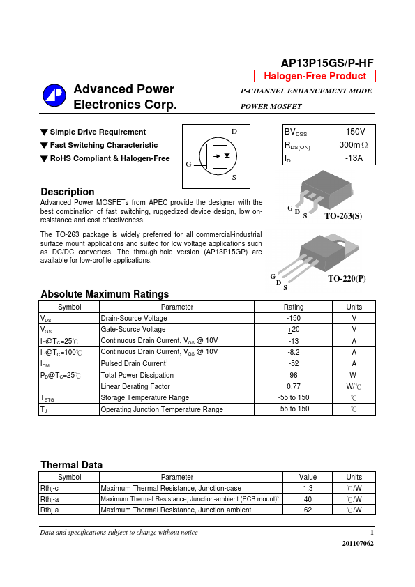 AP13P15GS-HF