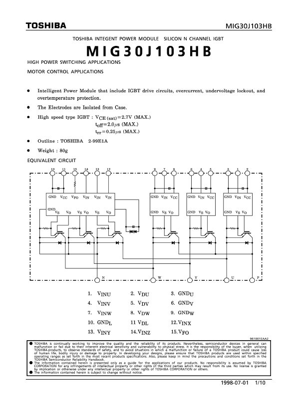 MIG30J103HB Datasheet Preview