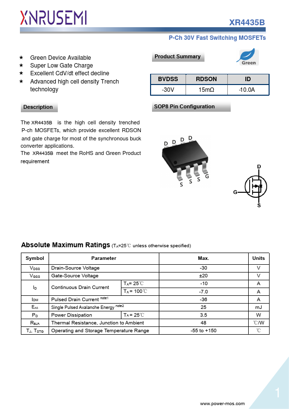XR4435B Datasheet Preview