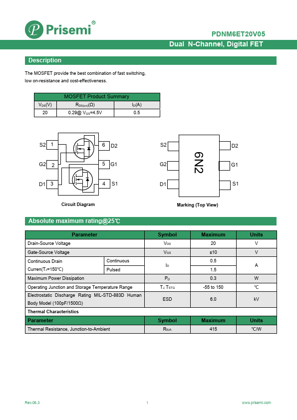 PDNM6ET20V05 Datasheet Preview