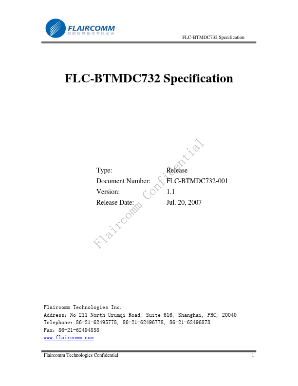 FLC-BTMDC732-A