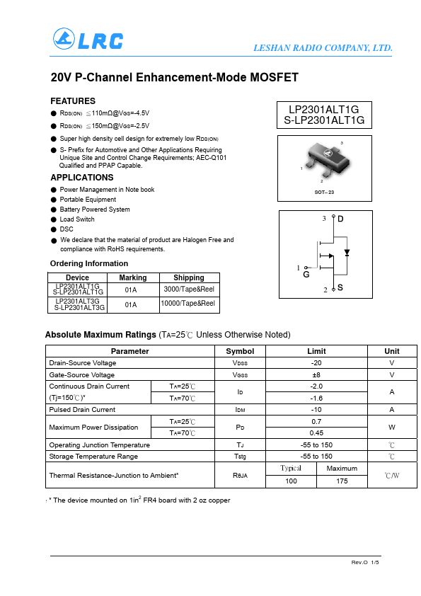 S-LP2301ALT1G