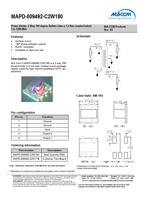 MAPD-009492-C2W180