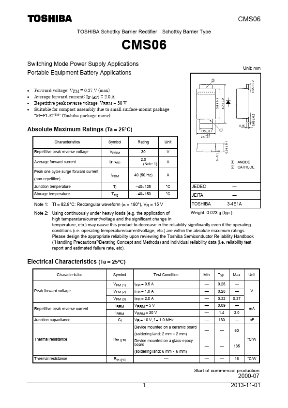 CMS06 Datasheet Preview