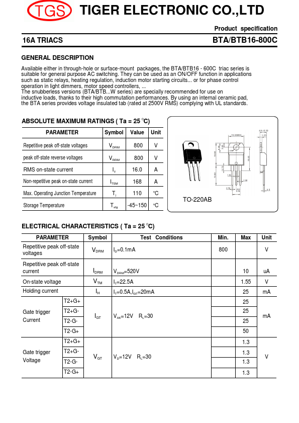 BTB16-800C