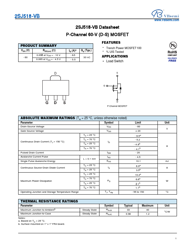2SJ518 Datasheet Preview