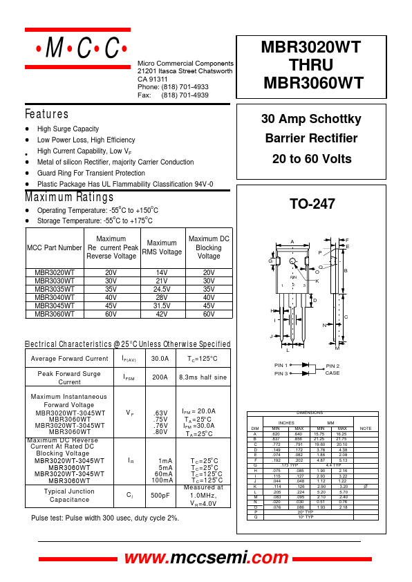 MBR3060WT