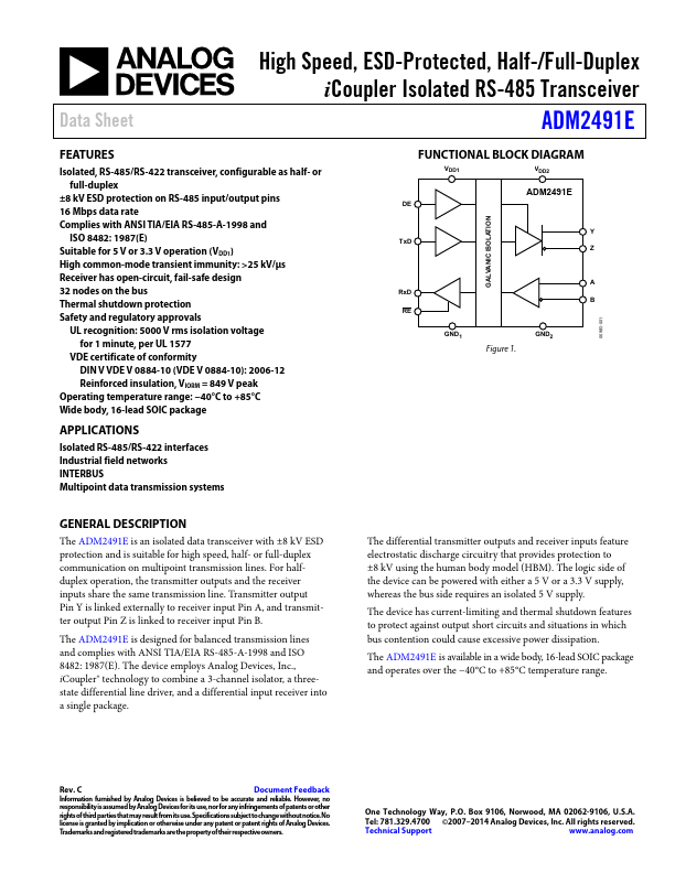 ADM2491E