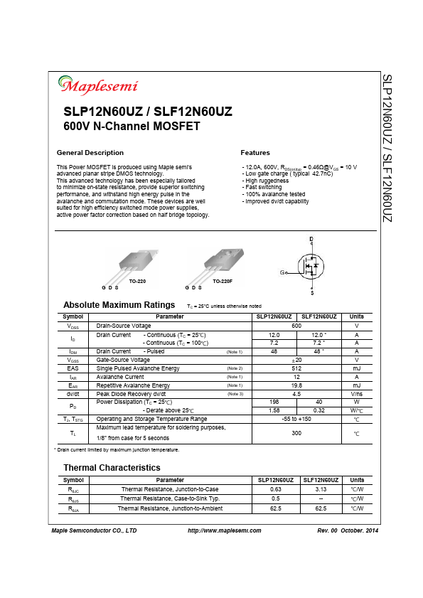 SLF12N60UZ