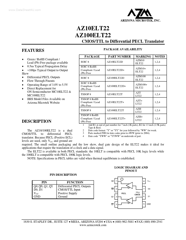 AZ100ELT22