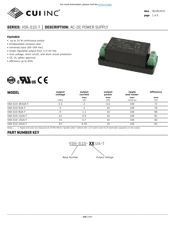 VSK-S10-15UA-T