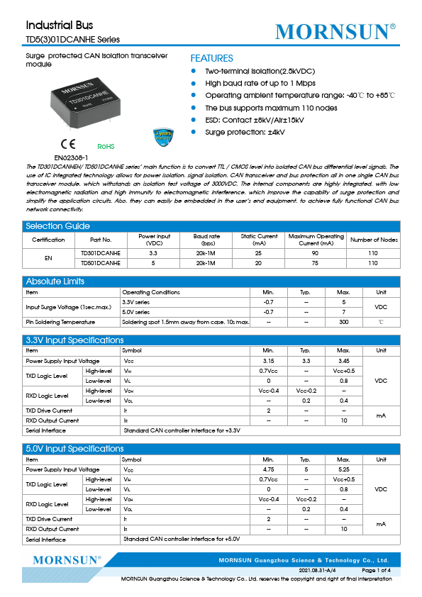 TD301DCANHE