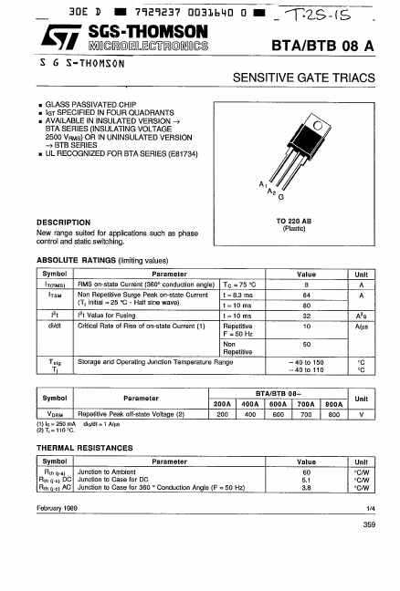 BTA08A-800A