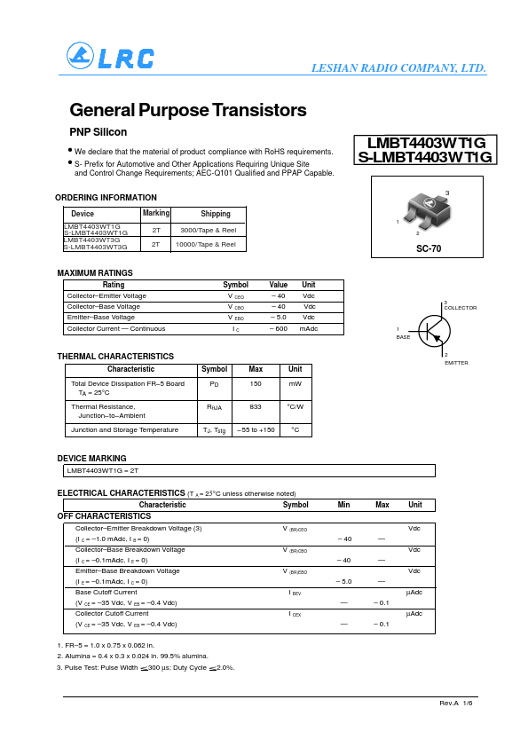 LMBT4403WT3G