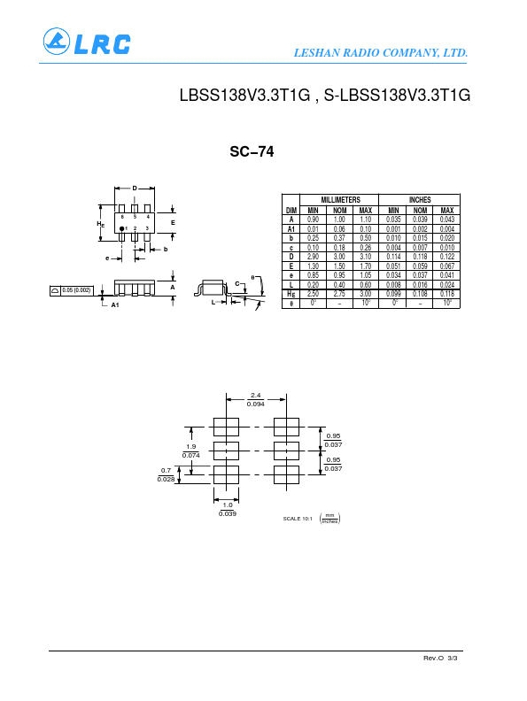 LBSS138V3.3T1G