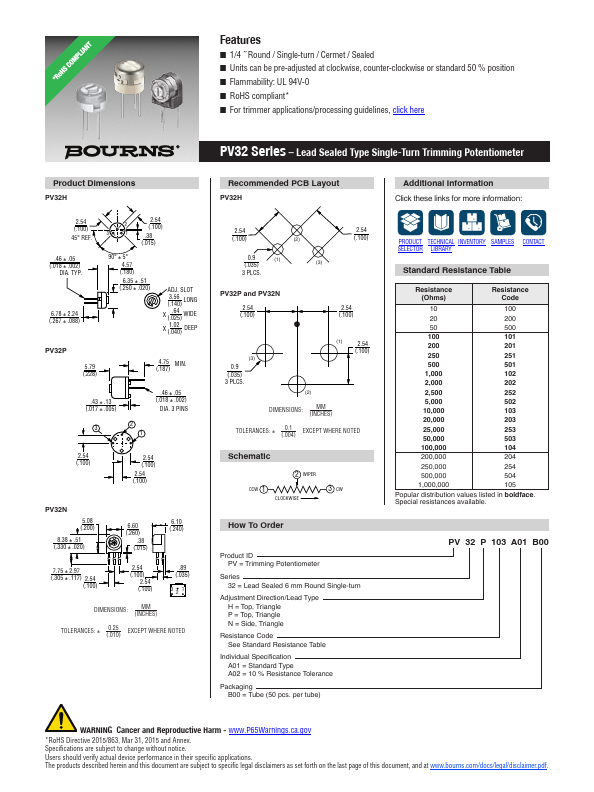 PV32H504A02B00 Datasheet Preview