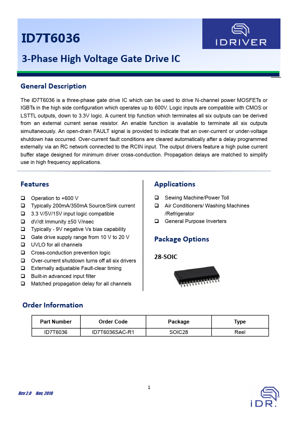 ID7T6036 Datasheet Preview