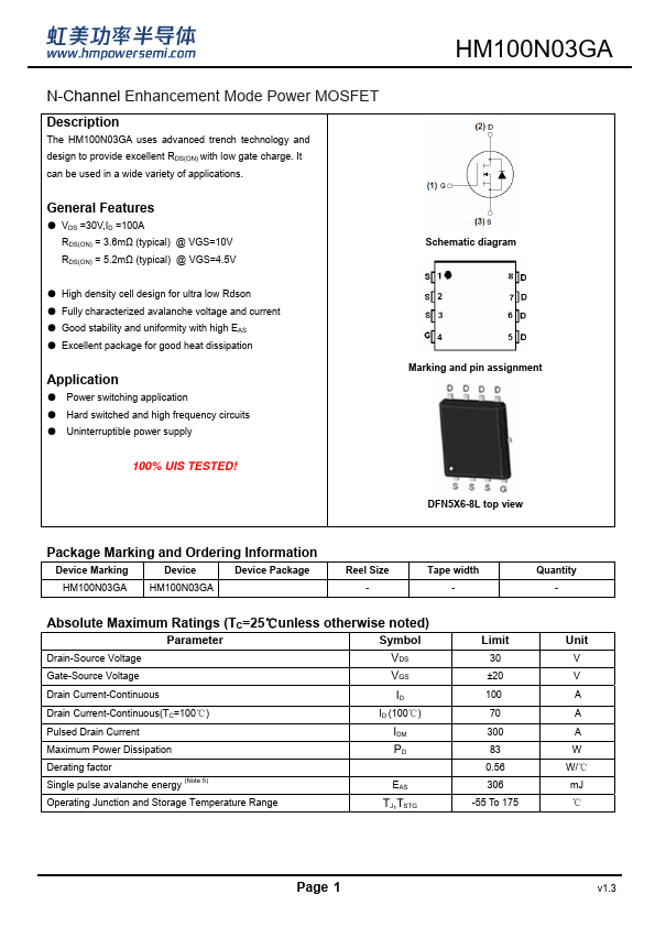  Datasheet Preview Page 1