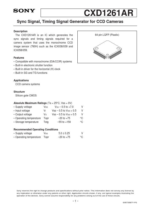 CXD1261AR