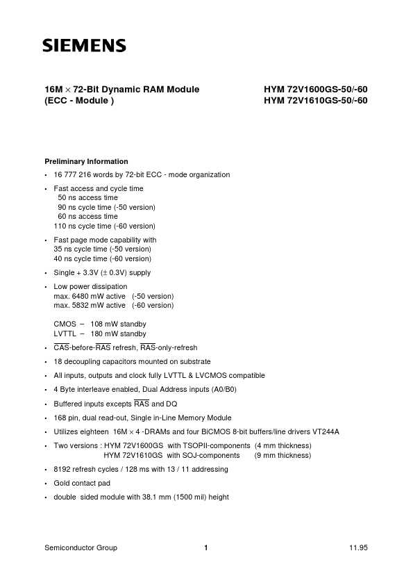 HYM72V1610GS-50