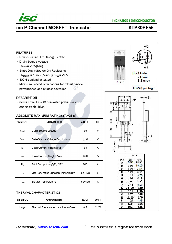 STP80PF55