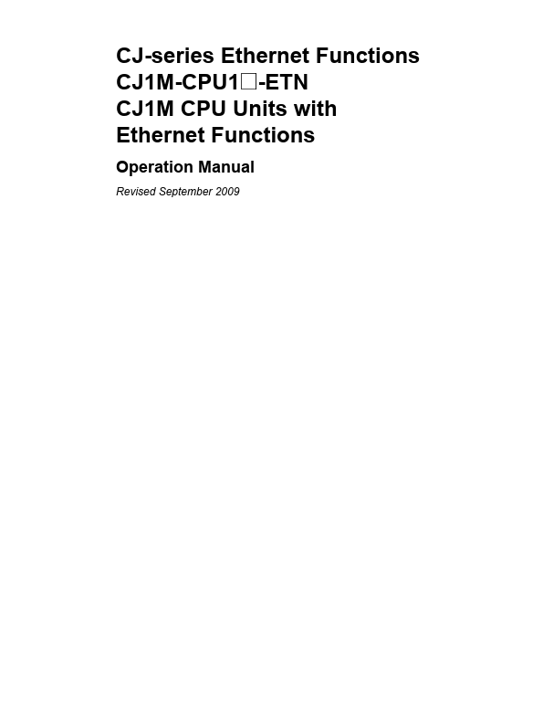 CJ1M-CPU12-ETN