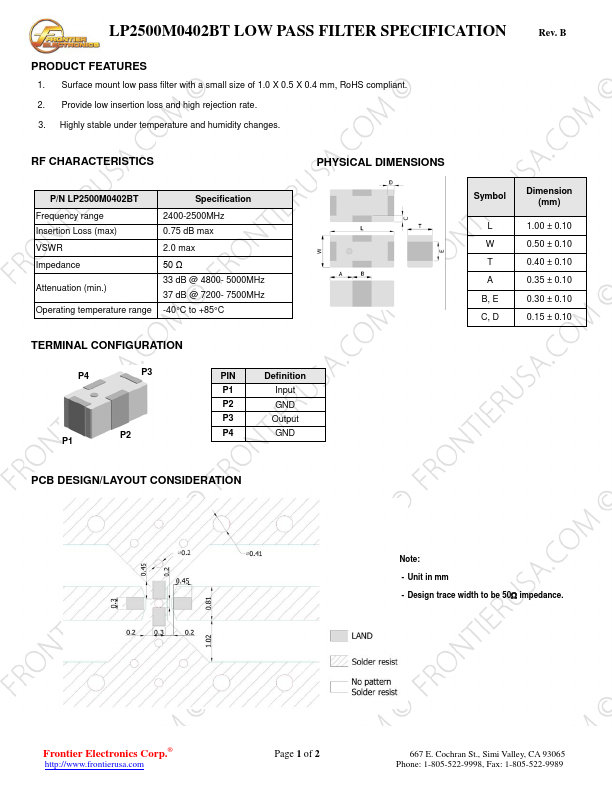 LP2500M0402BT