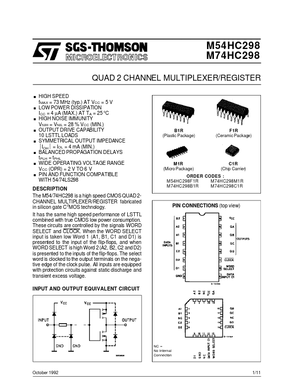 M74HC298