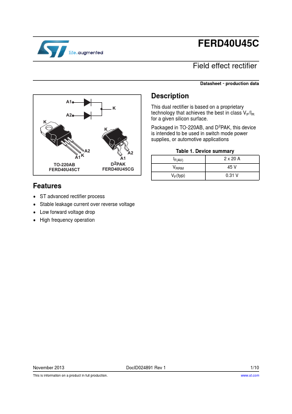 FERD40U45C