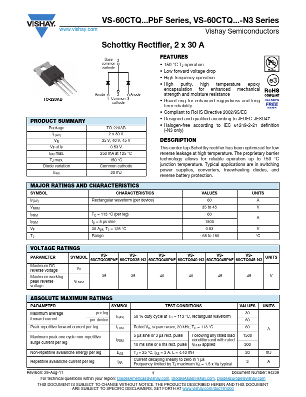 VS-60CTQ040-N3