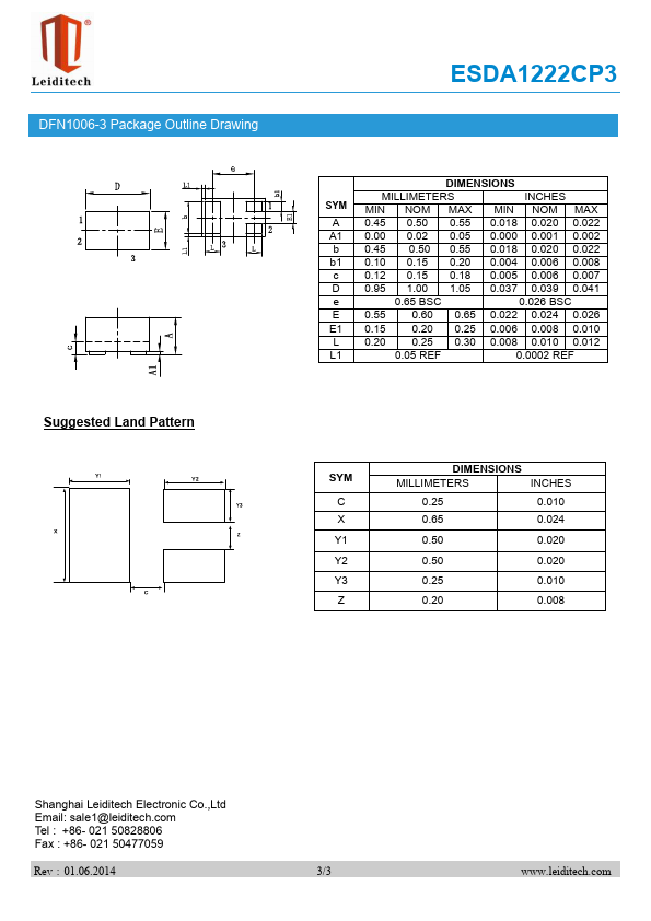 ESDA1222CP3