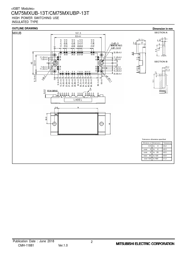 CM75MXUB-13T