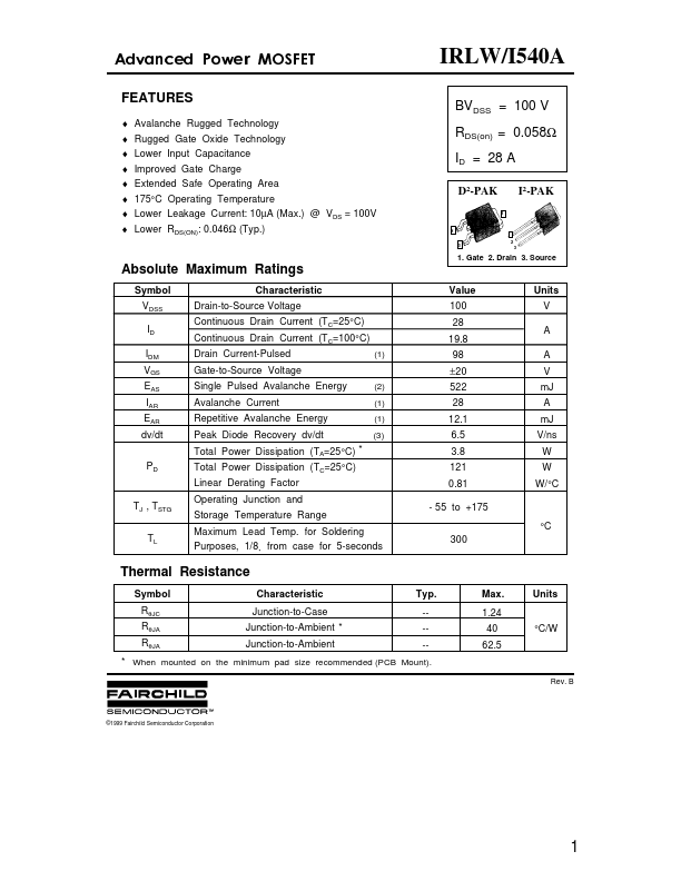 IRLI540A