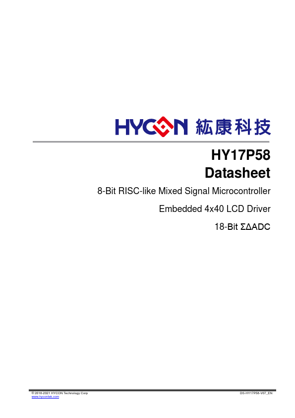 HY17P58 Datasheet Preview
