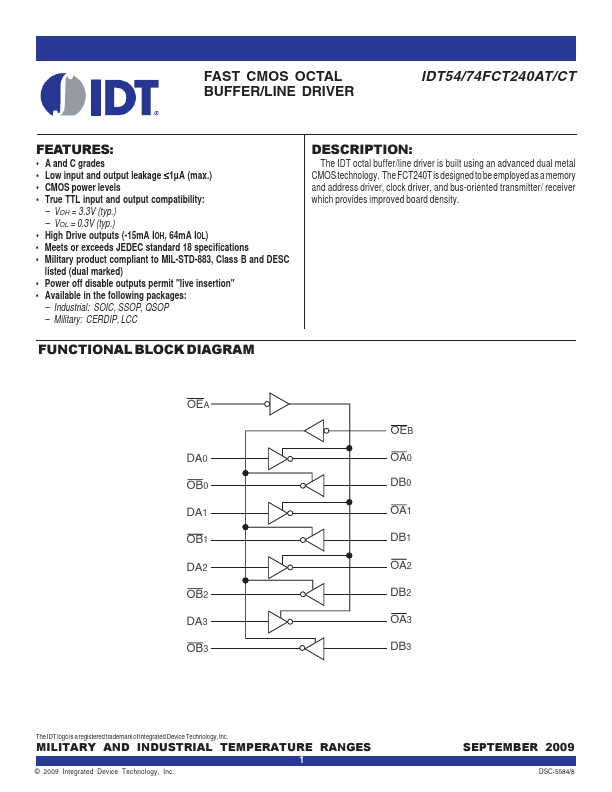 IDT54FCT541CT