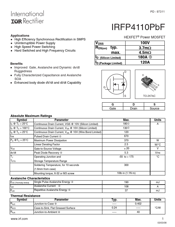 IRFP4110PBF