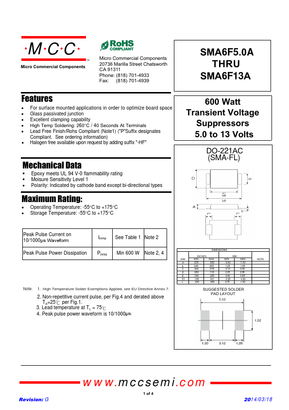 SMA6F5.0A