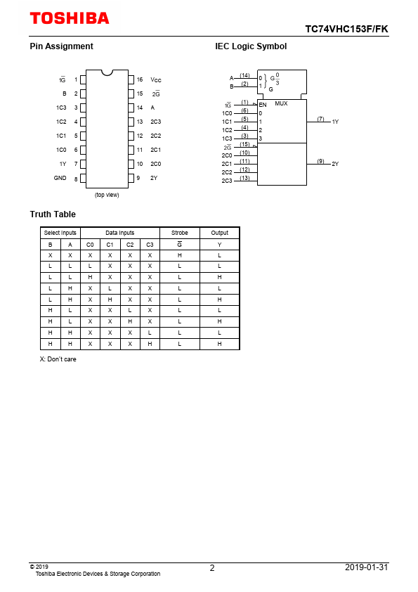 TC74VHC153FK