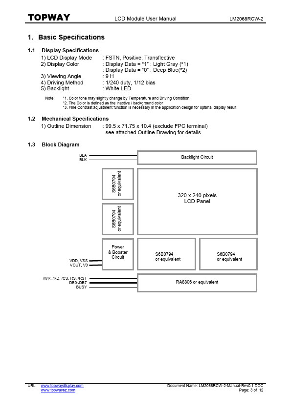 LM2068RCW-2