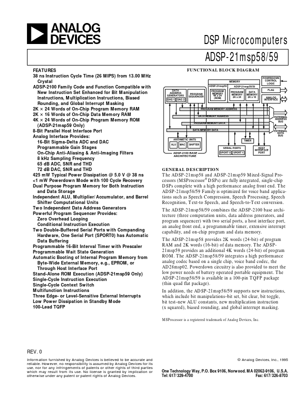 ADSP-21msp58