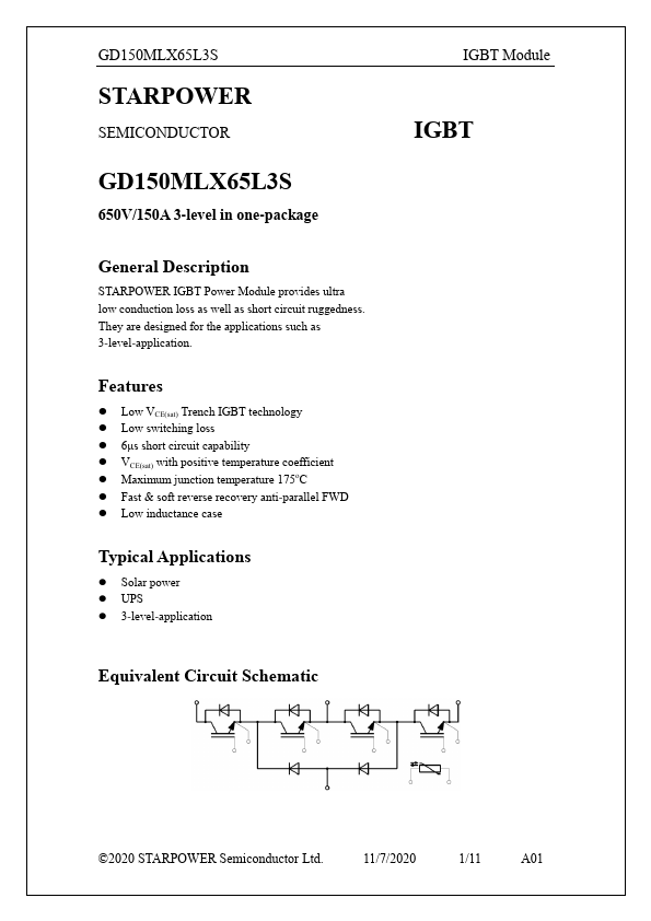 GD150MLX65L3S Datasheet Preview