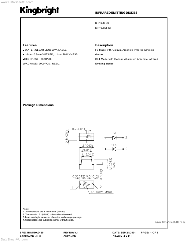 KP-1608F3C