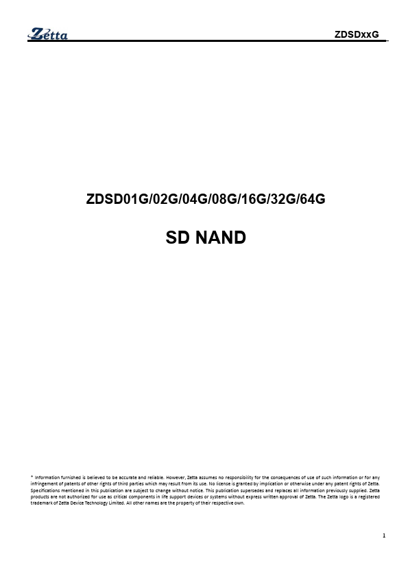 ZDSD32GLGIAG Datasheet Preview