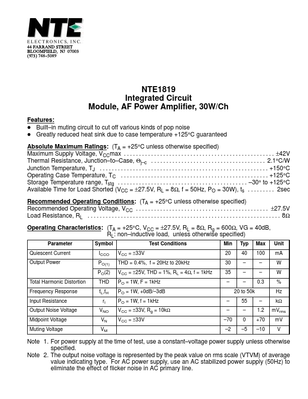 NTE1819