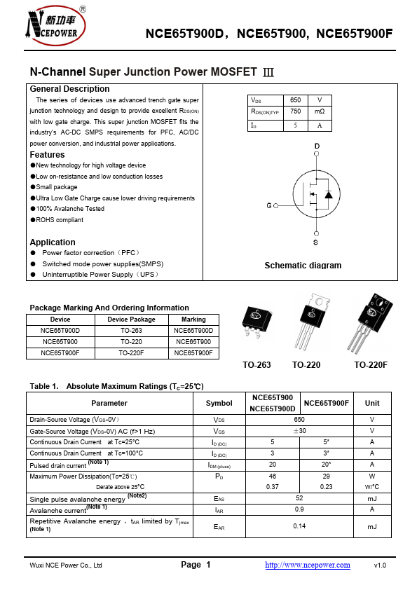 NCE65T900F