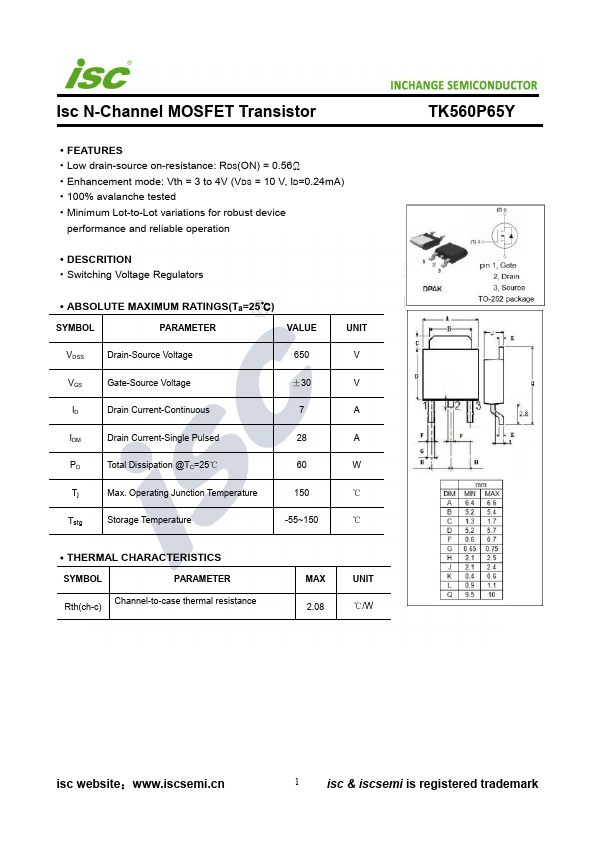 TK560P65Y