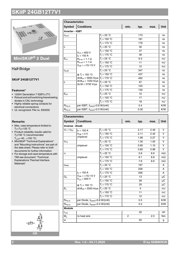 SKiiP24GB12T7V1