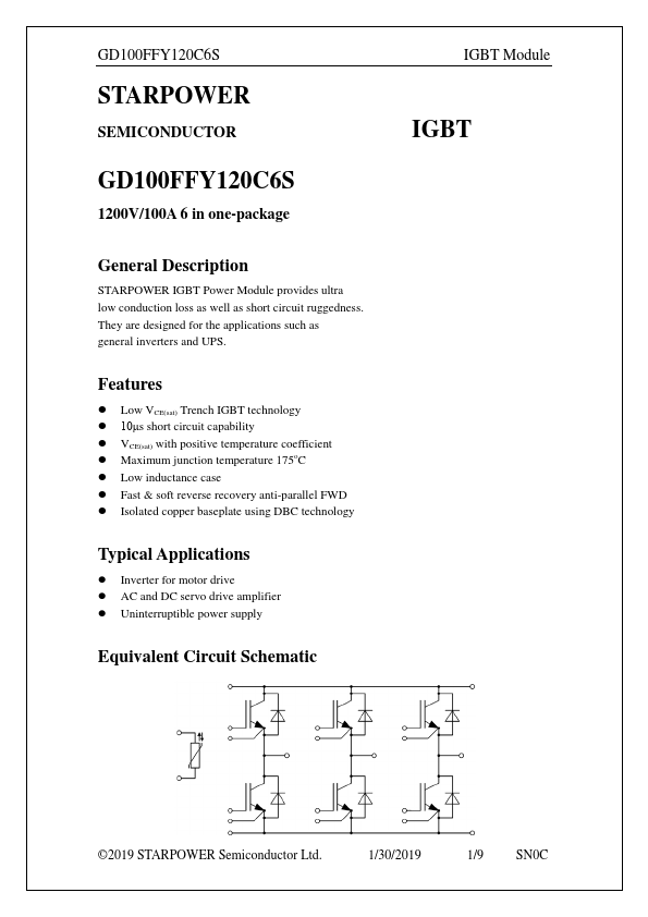 GD100FFY120C6S Datasheet Preview